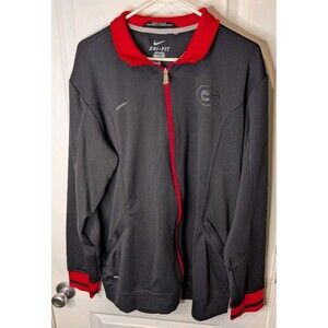 Nike Dri-Fit Georgia Bulldogs Full Zip Jacket Large Black Red UGA Mens Training